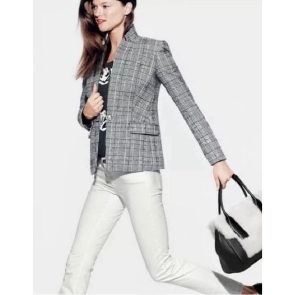 $248 J.Crew Regent Blazer in Glen Plaid Wool Size 6 women’s - Picture 2 of 10
